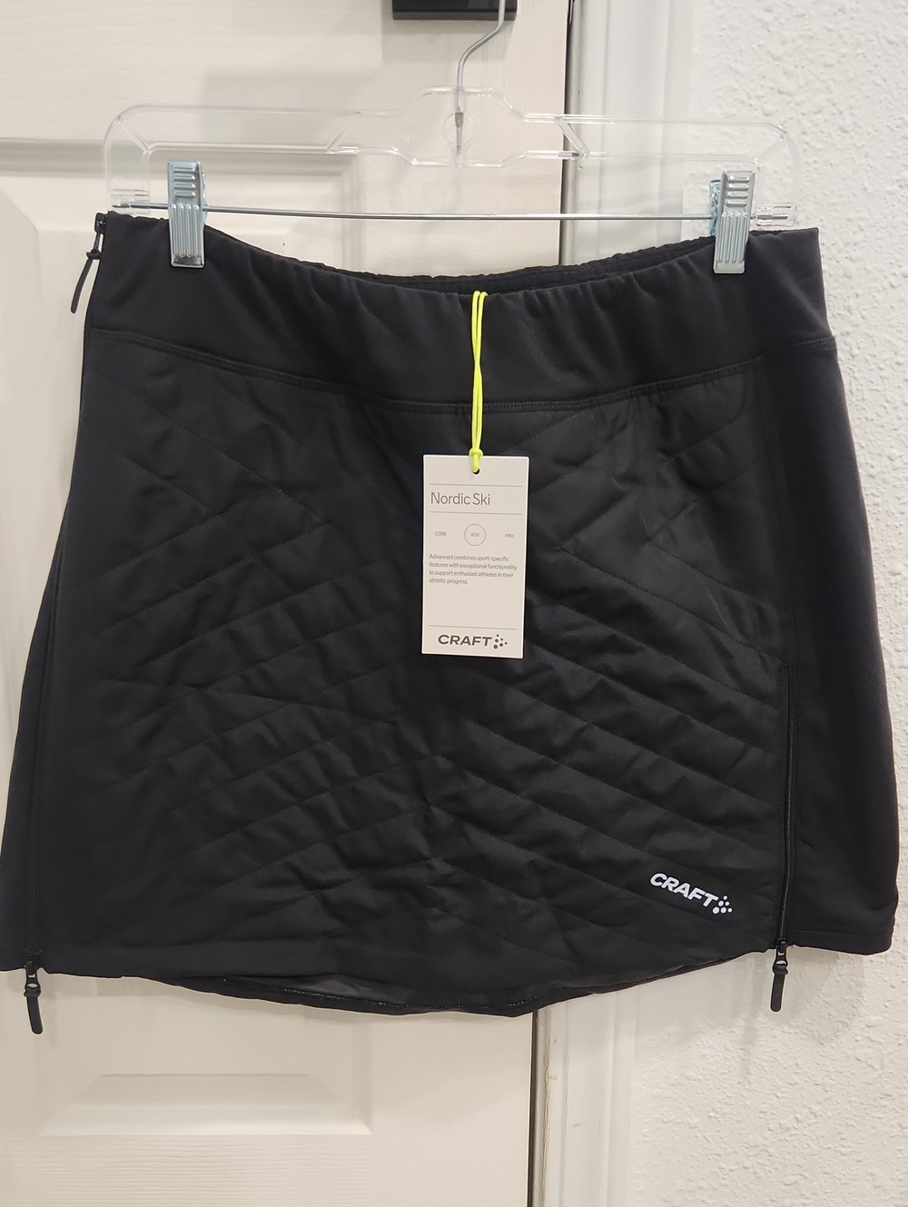 Craft Black Quilted Nordic Ski Mini Skirt